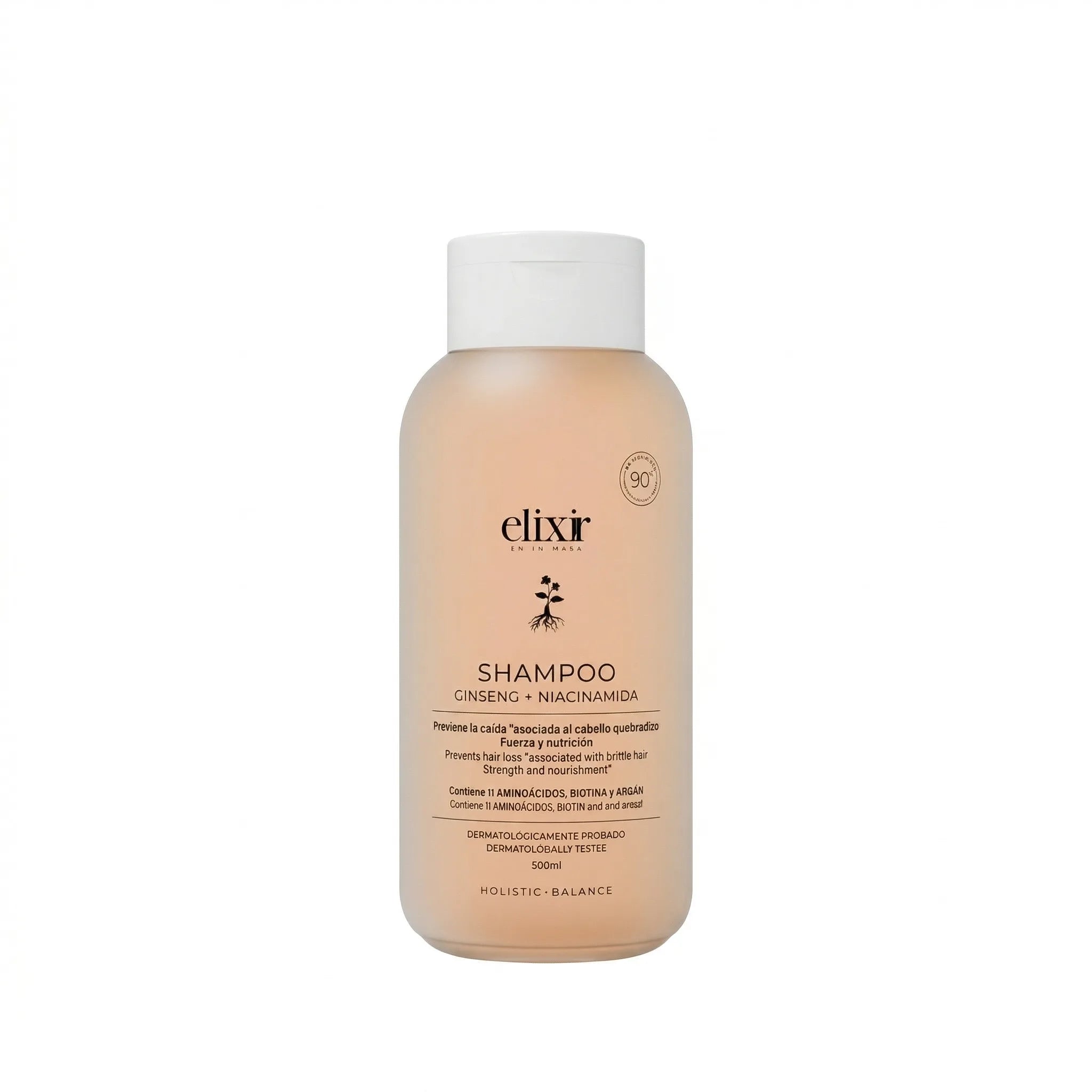 Shampoo ginseng niacinamida Elixir 300 ml fortalecimiento brillo cabello Colombia Alternativ