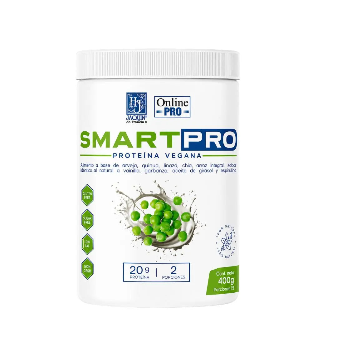 SmartPro Jaquin de Francia x 400 g proteína vegana funcional con quinua y proteína de arveja disponible en Alternativ Colombia.