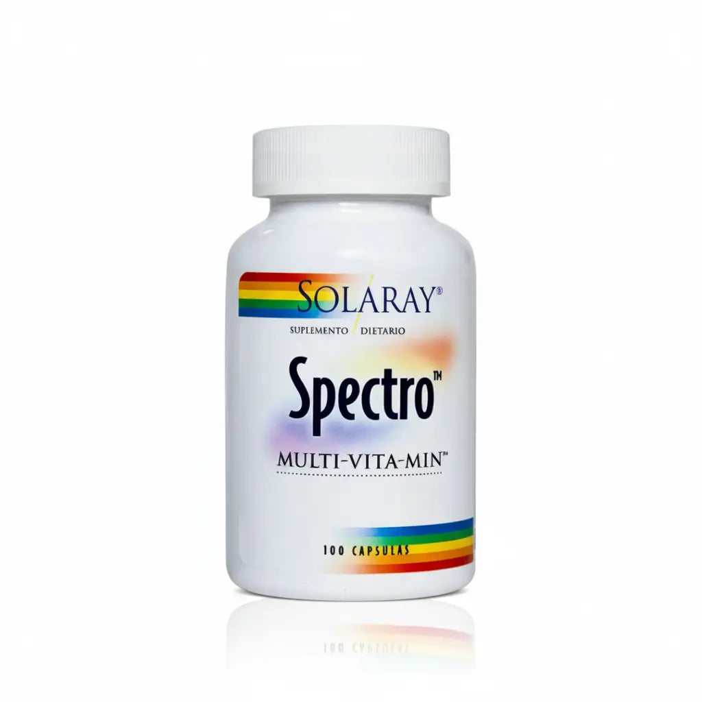 Spectro Multivitamínico Solaray – Suplemento dietario con vitaminas, minerales y antioxidantes. Importado por Magna Trade y distribuido por Alternativ SAS.