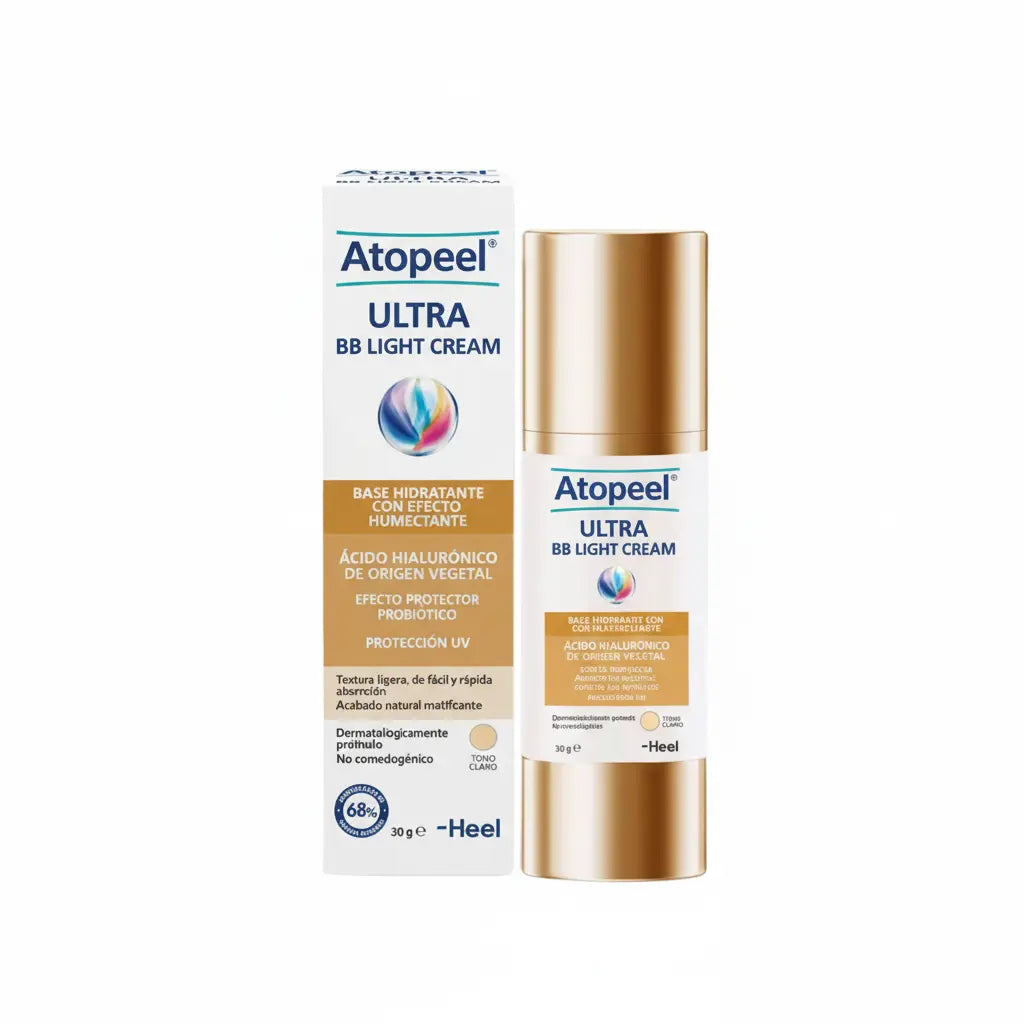 Ultra BB Light Cream Tono Claro Heel 40 ml – crema natural ligera con ácido hialurónico y postbióticos – Alternativ Colombia.